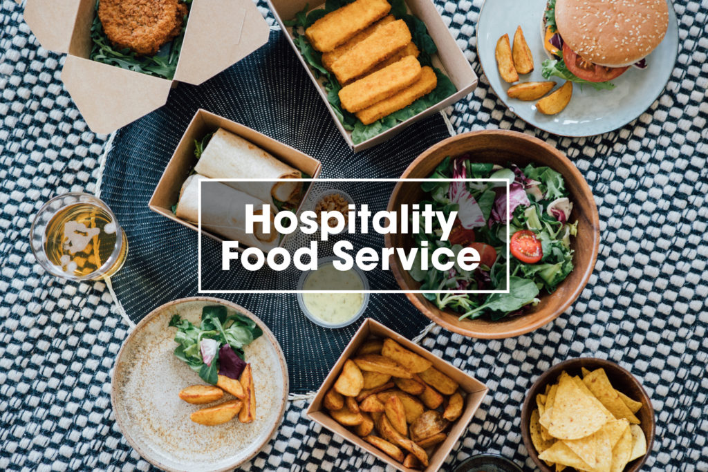 Vendors range from Food service to Hospitality services